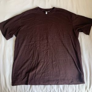 oversized brown t shirt